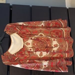 Paisley print women's top